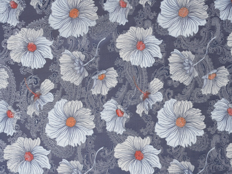 Polyester-viscose Jacquard typis tunica tunica fabricae Polyester-viscose Jacquard typis tunica tunica fabricae