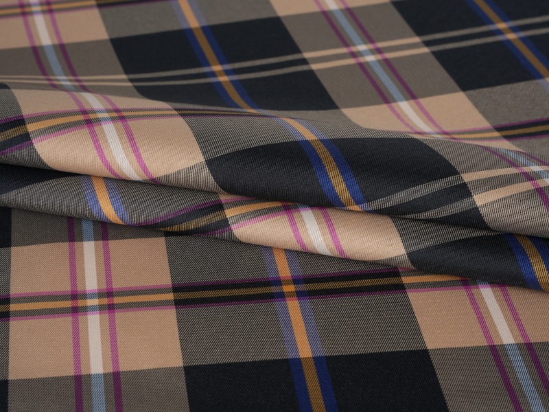 Polyester yarn-tincta sleeve lining fabricae Polyester yarn-tincta sleeve lining fabricae